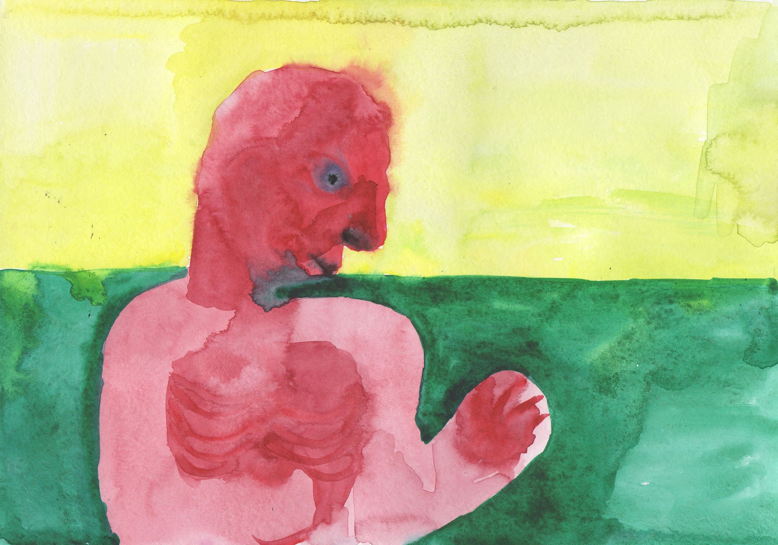 MIDDAY WARRIOR,
2020,
watercolour on paper,
21 × 29.7 cm
