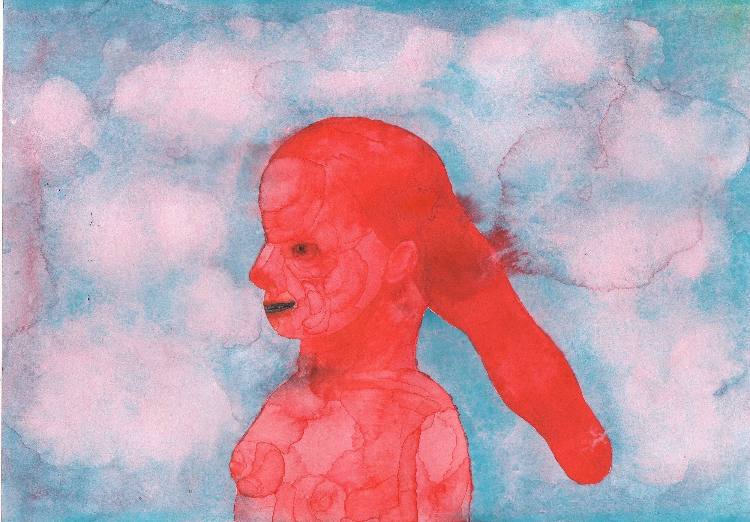 EVERYTHING WILL BE FINE,
2020,
watercolour on paper,
21 × 29.7 cm
