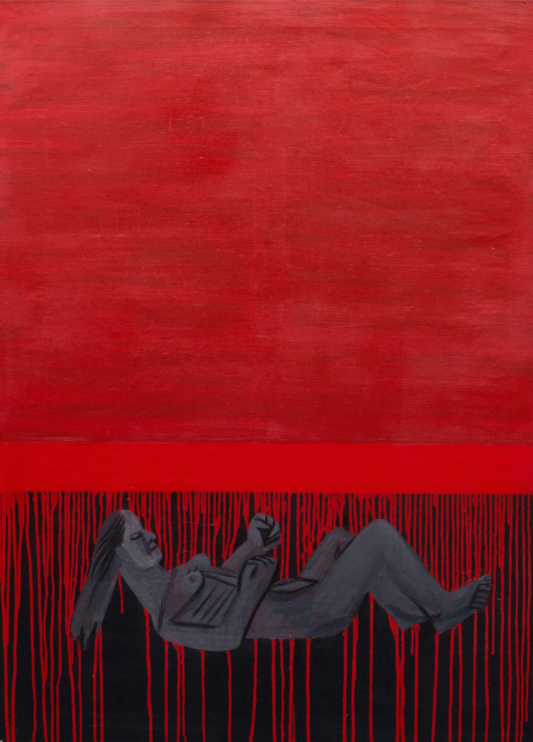AGONIC SPASM
2019,
Oil on canvas,
140 × 100 cm
