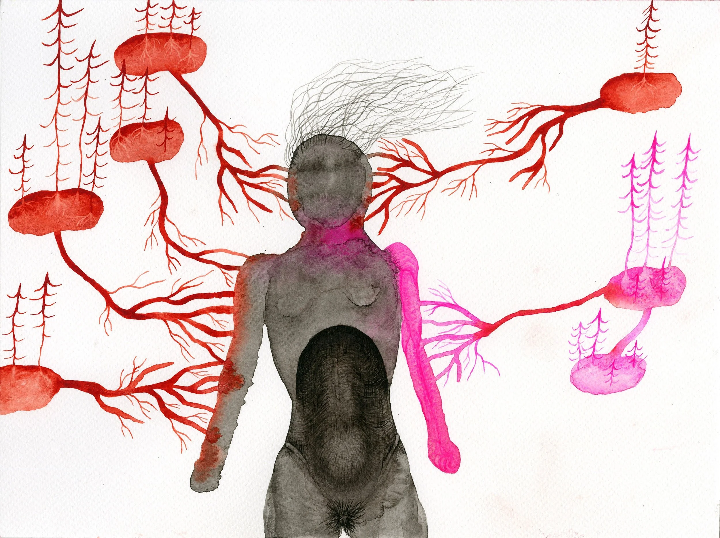TAKEN AWAY,
2021,
watercolour on paper,
24 × 32 cm


