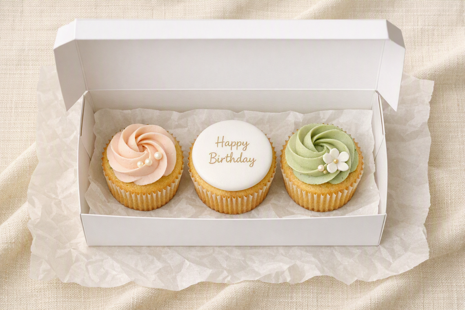 3 Celebration Cupcakes