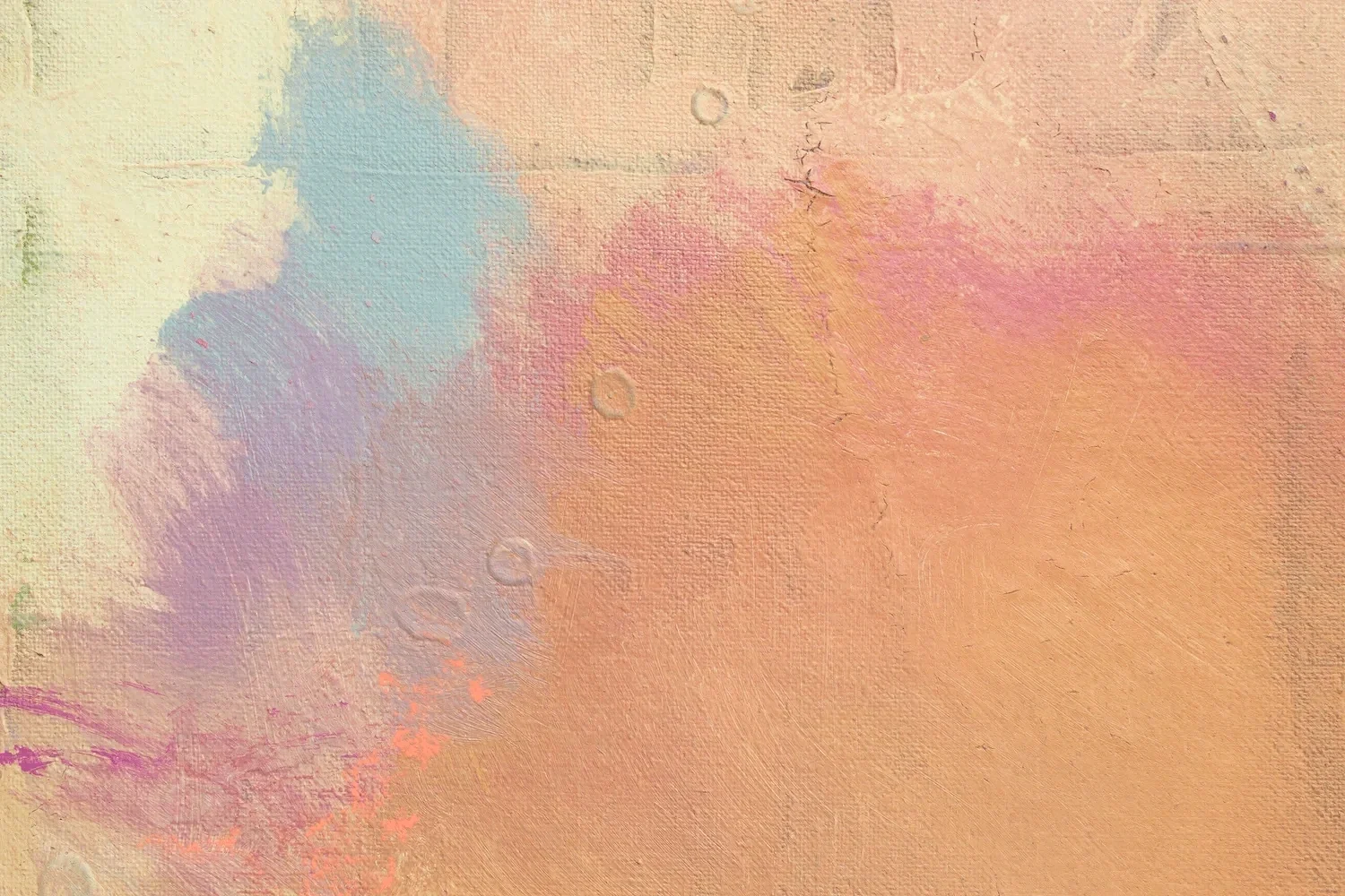 Abstrakte Pastellfarben mit Pinselstrichen auf Leinwand.