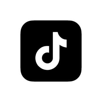 TikTok logo on a black background.
