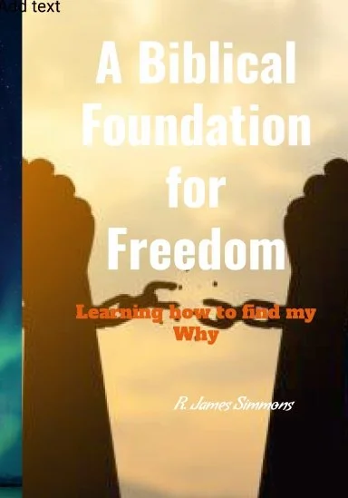 Cover of a book titled 'A Biblical Foundation for Freedom' with silhouetted figures exchanging a ring against a sunset background.