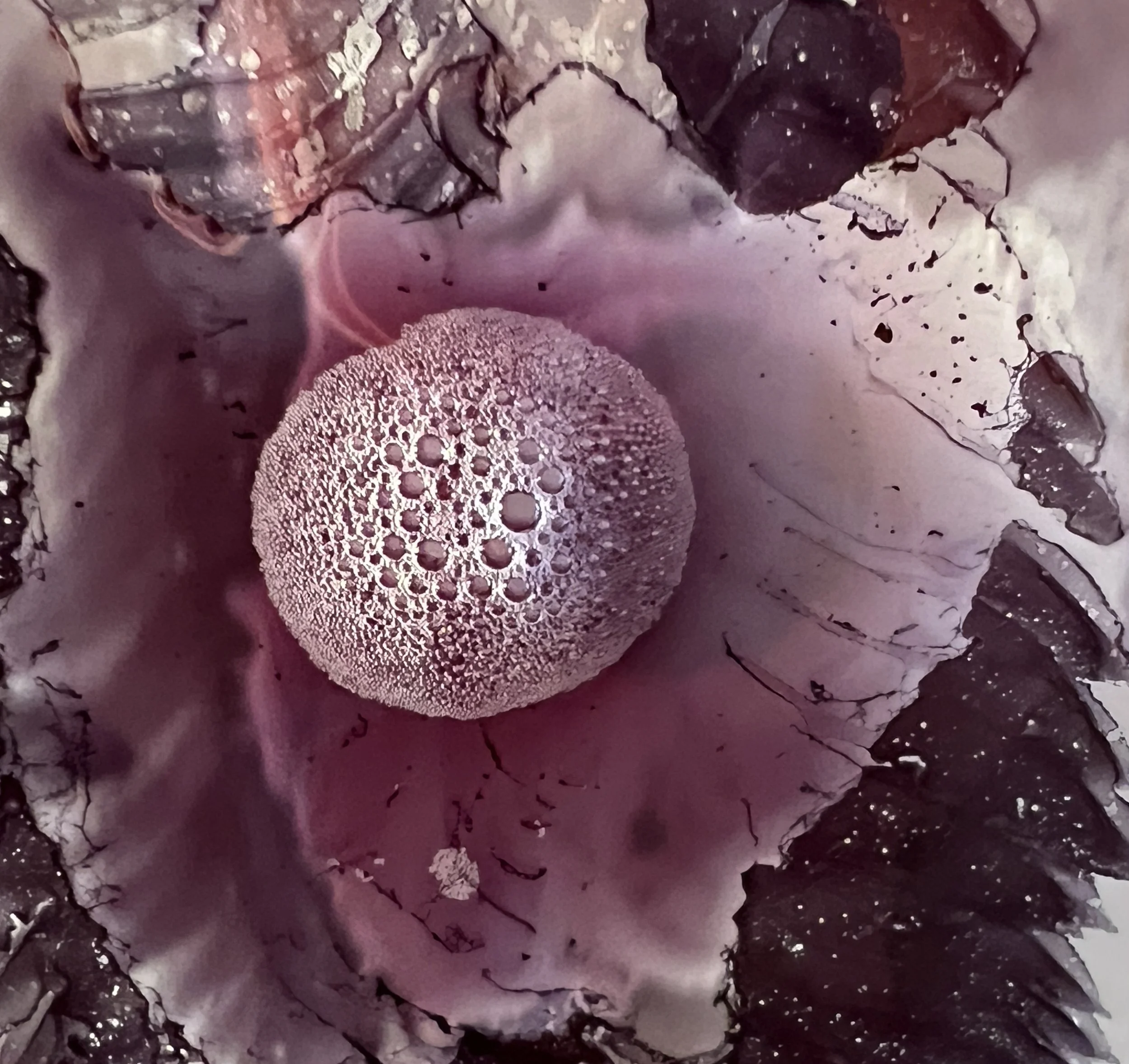 Possible self portrait of erupting spore.