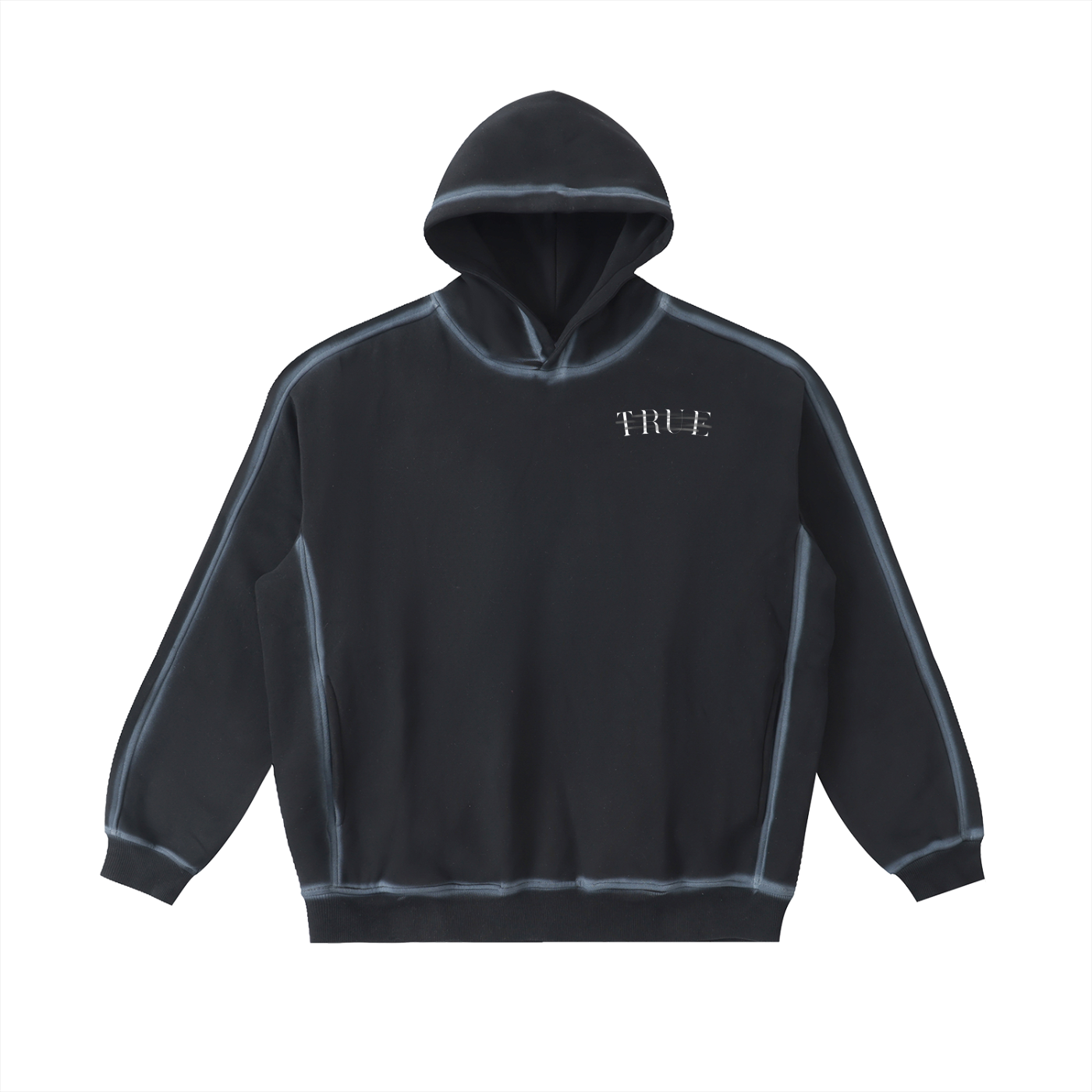 Off Smile Black Tracksuit Hoodie