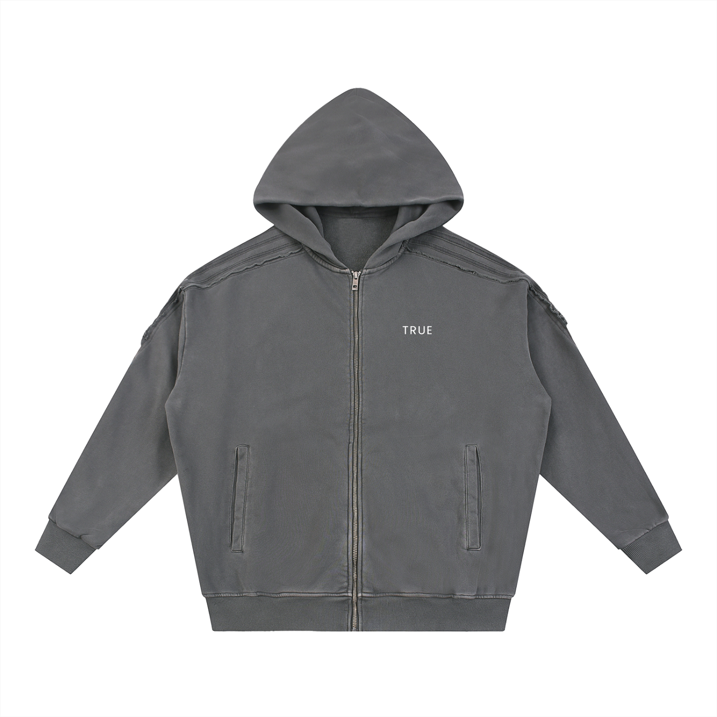 Grey Tracksuit Zip-up Hoodie