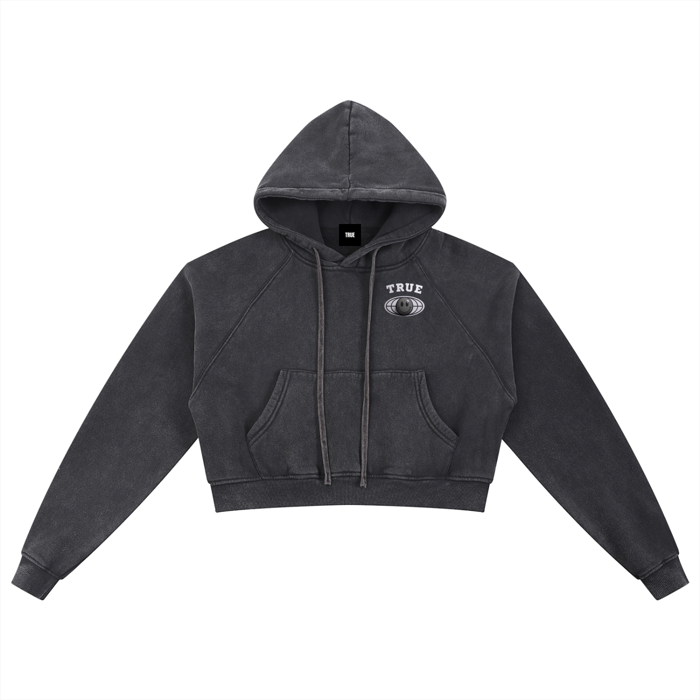 Blacked Cropped Hoodie