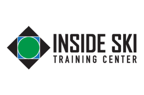 Logo of Inside Ski Training Center with a green circle inside a black diamond shape.