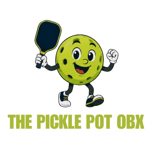 Cartoon moon character holding a ping pong paddle, smiling, with text that appears distorted or pixelated at the bottom.