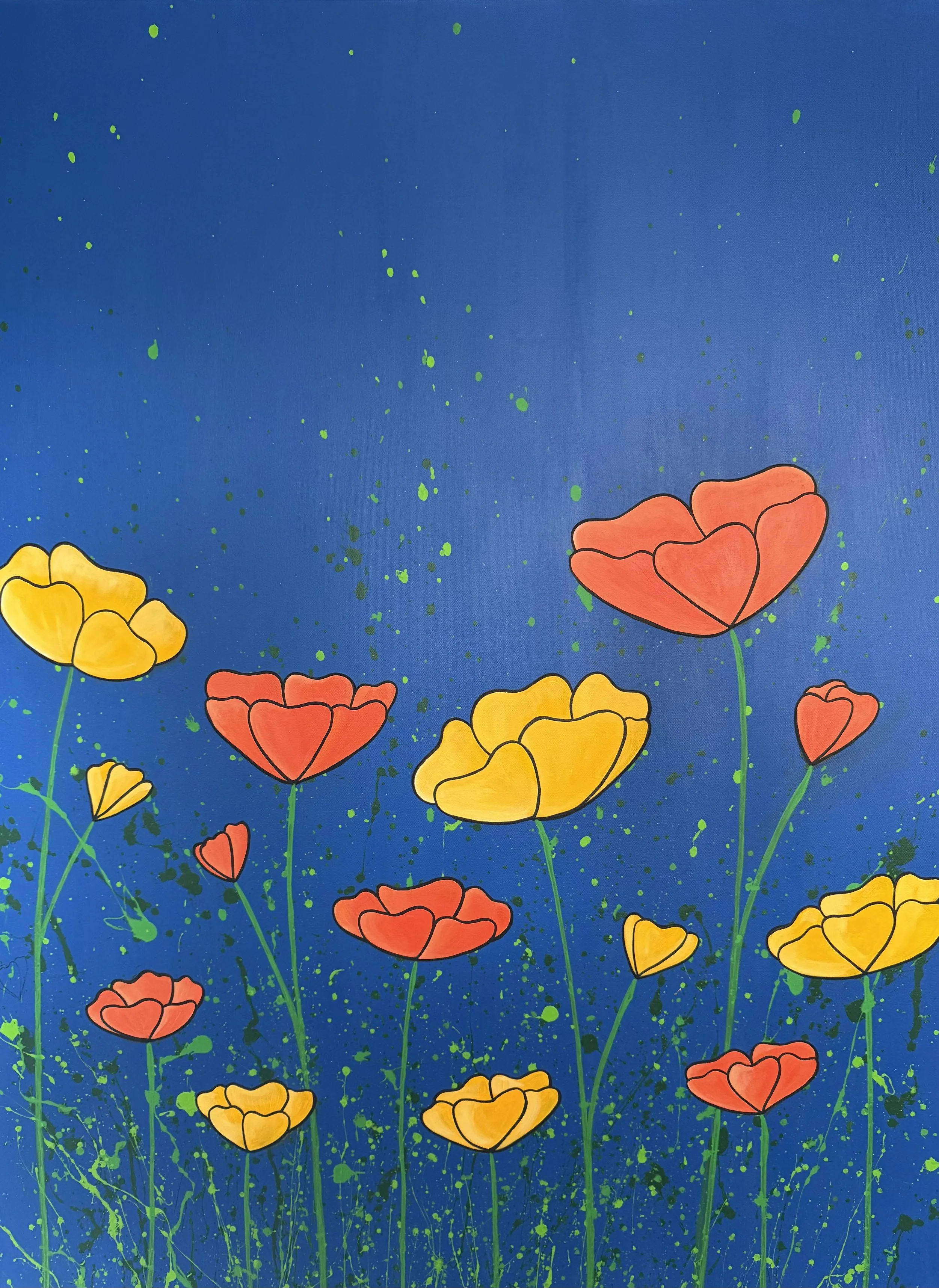 Sun-Kissed 
36x48 
Acrylic on Canvas 
Contact for Purchase Details. Available for local pick up or delivery 