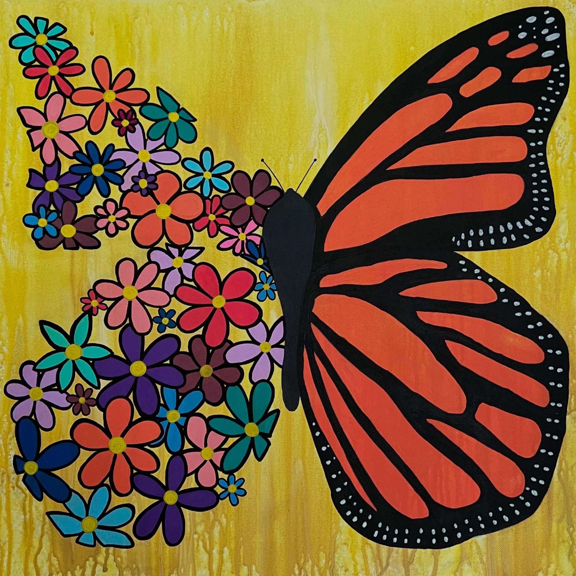 Schmetterlinge - 20x20 - SOLD 
