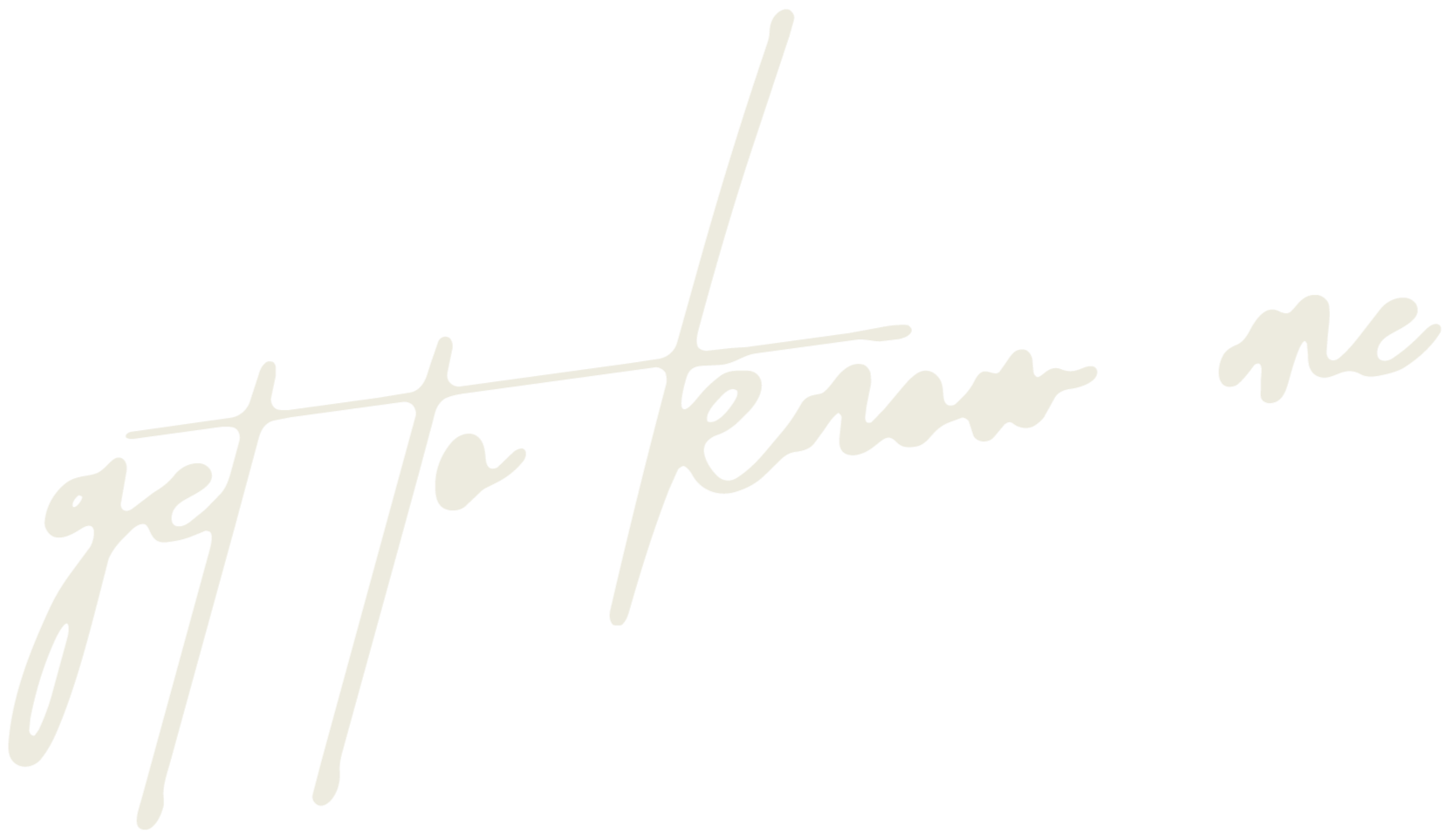 Neon sign that says "get to know me" in cursive.