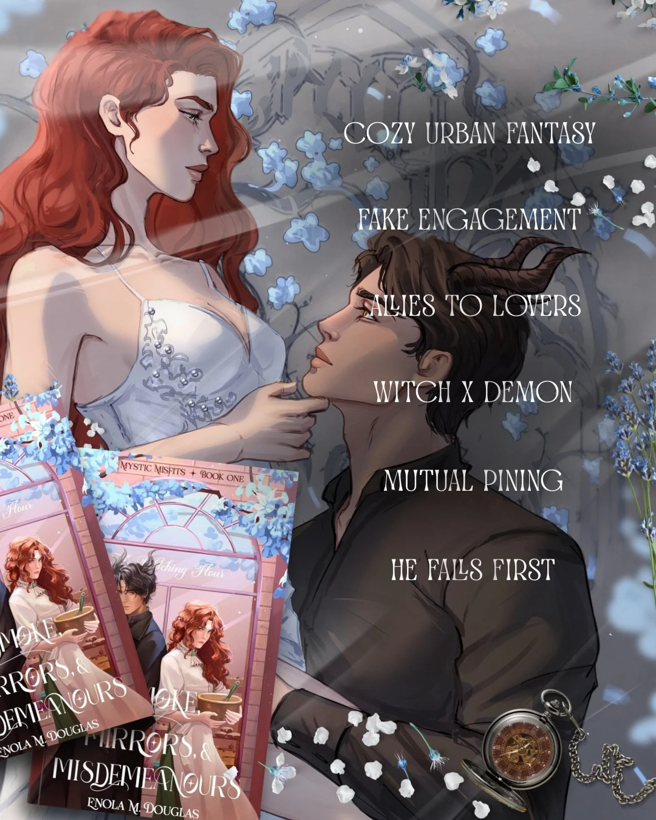 What happens when a half-witch baker needs to save an orphanage . . . 👀

. . . and the only person powerful enough to help is a demon lord eager to avoid his mother&rsquo;s matchmaking? 🐦&zwj;⬛

Obviously, they fake an engagement. 😂

🧁 Magical ba