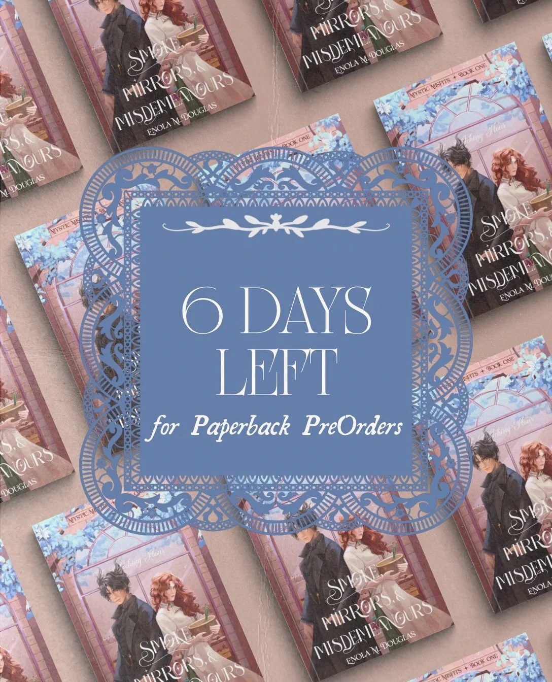 📣 ONLY 6 DAYS LEFT FOR PAPERBACK PREORDERS! 📣

If you&rsquo;ve been waiting to order a paperback copy of Smoke, Mirrors, &amp; Misdemeanours, this is your reminder! 👀

I&rsquo;ve asked the participating indie bookstores carrying paperback copies t