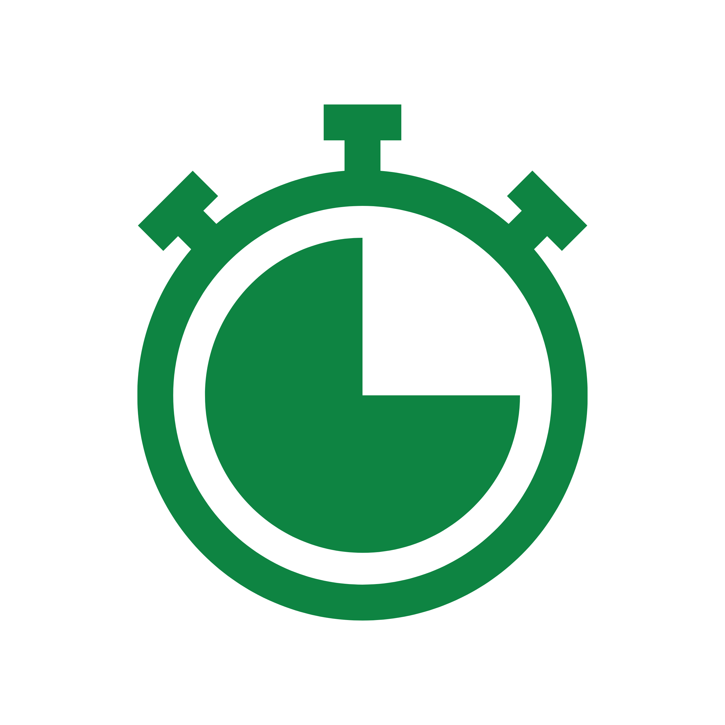 Green time watch symbol.