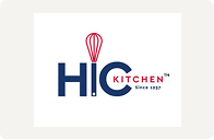 Logo for HiC Kitchen featuring the words 'HiC Kitchen' with a whisk above the 'i' and 'since 1937' below.