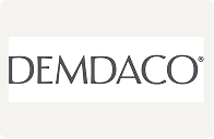 Demdaco logo with black text on a white background