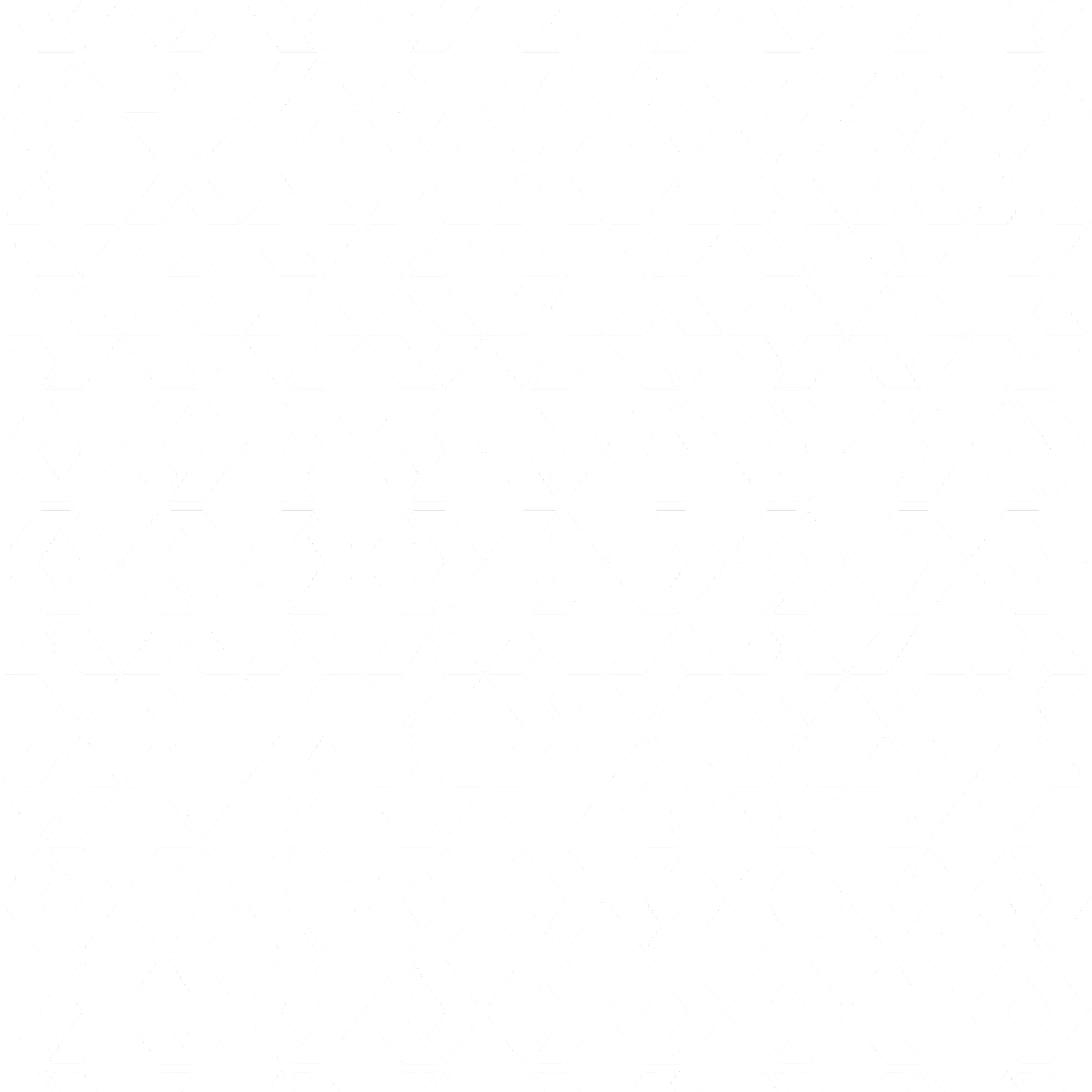 Patrón geométrico en blanco y negro con formas hexagonales interconectadas.