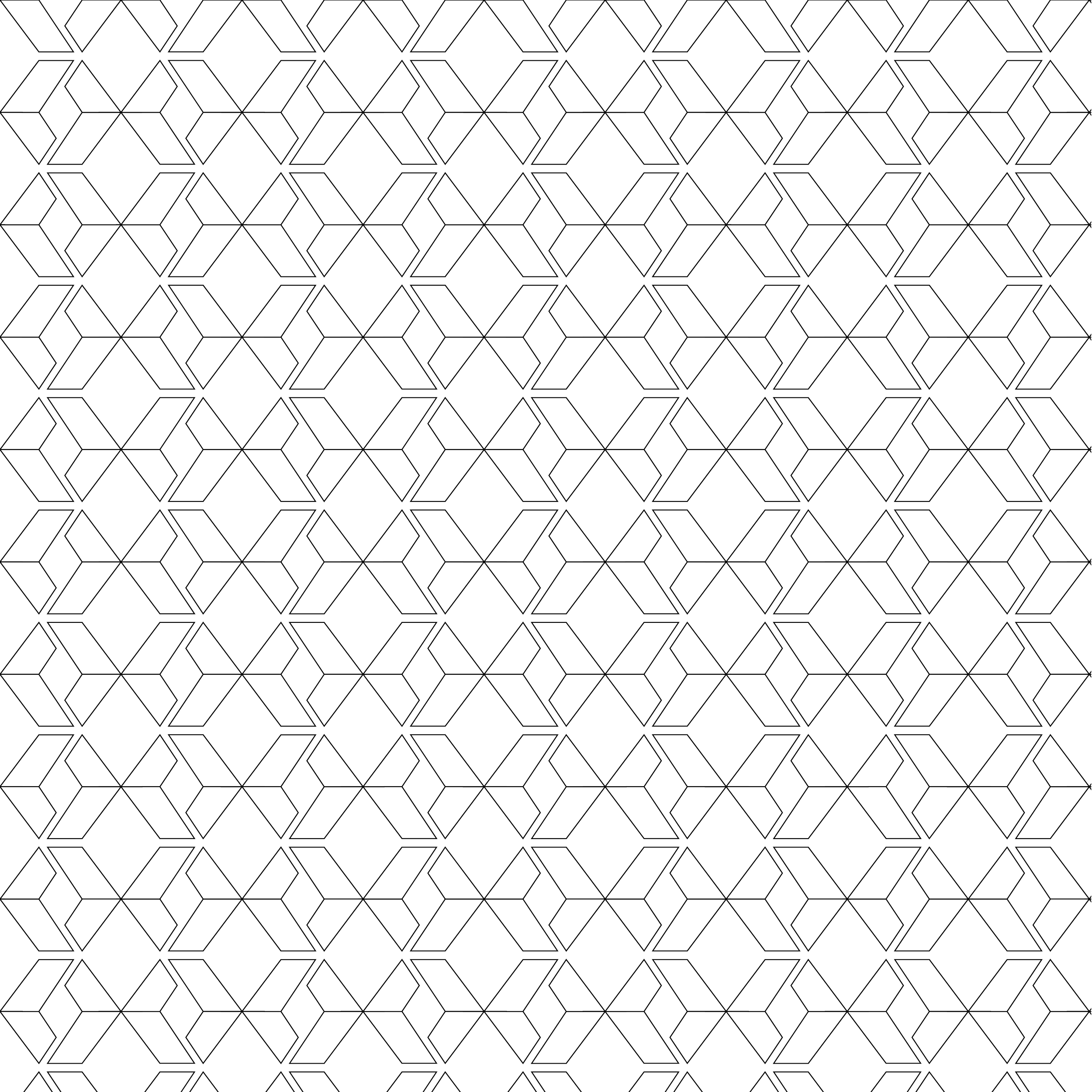 Patrón geométrico de líneas blancas formando hexágonos en un fondo negro