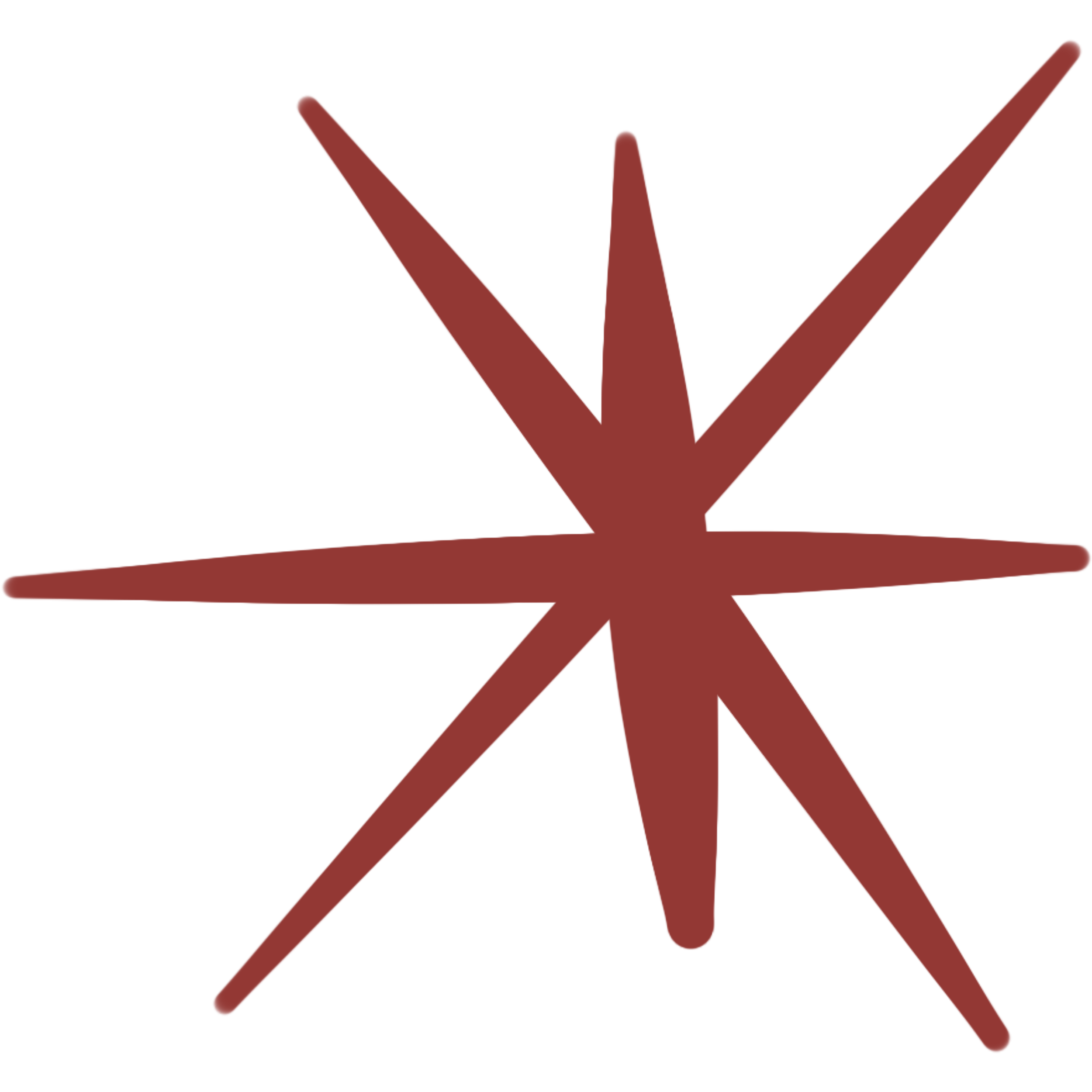 A hand-drawn digital illustration of a red star