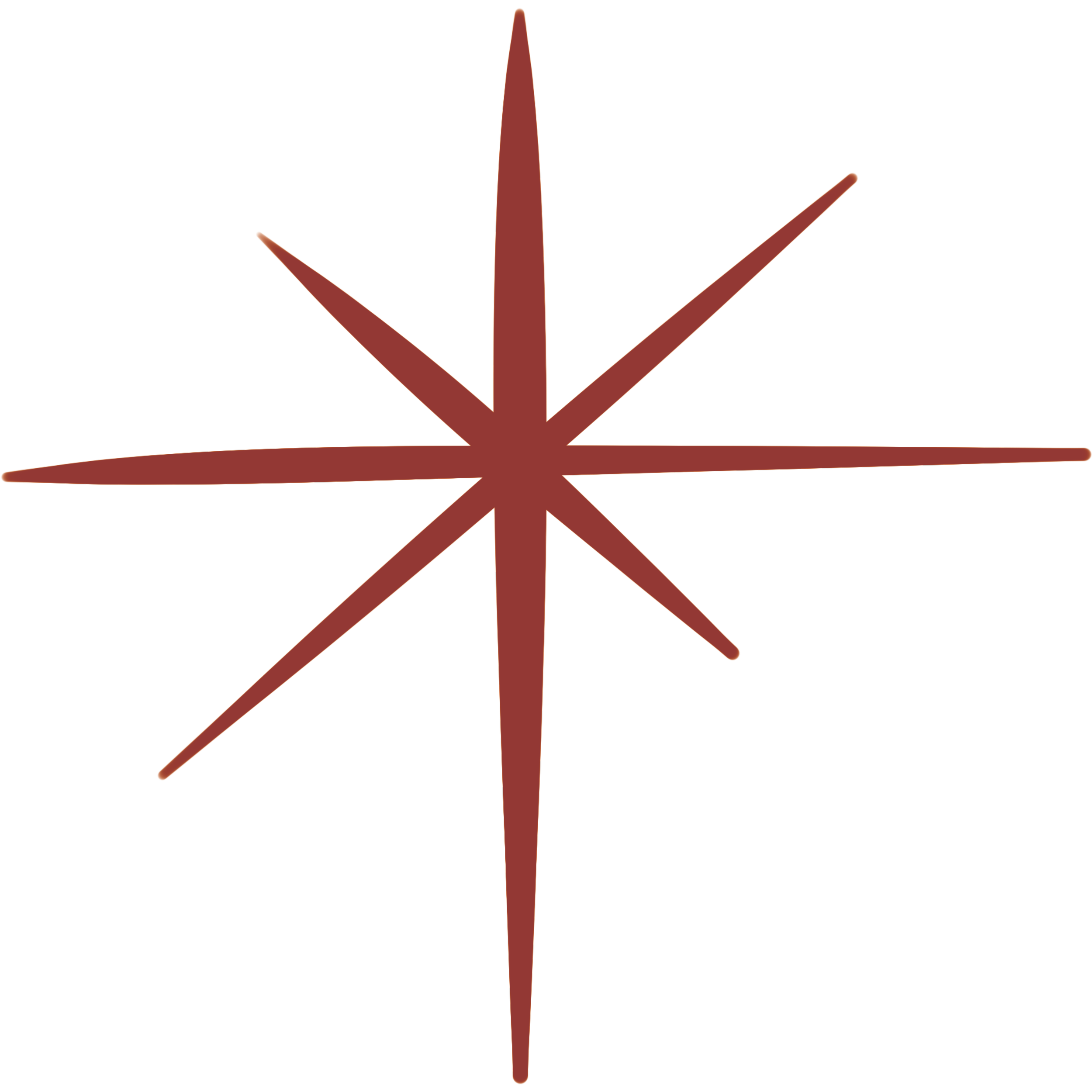 A hand-drawn digital illustration of a red star