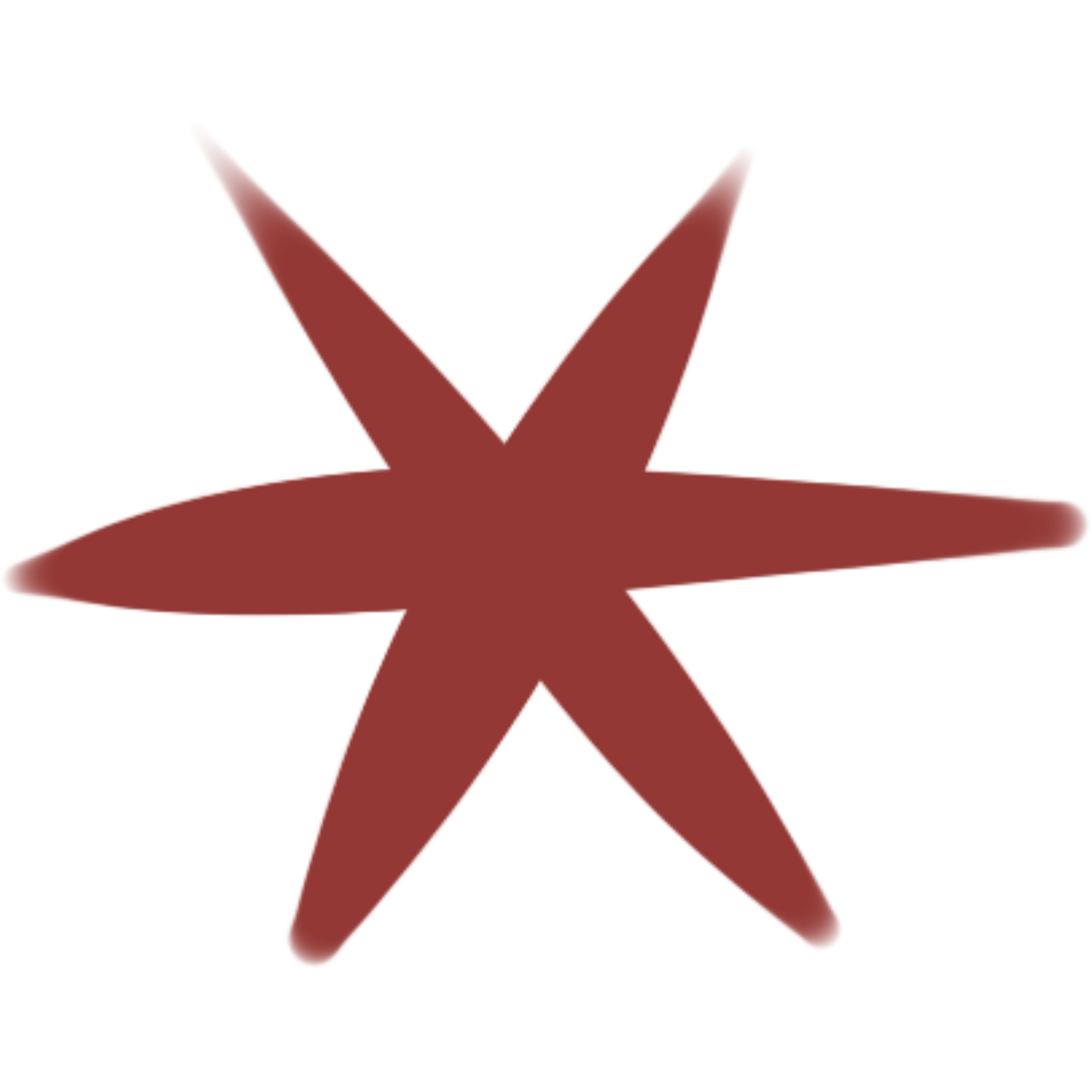 A hand-drawn digital illustration of a red star