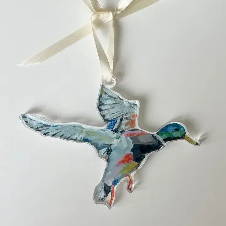 Take Flight Mallard Acrylic Wreath Charm