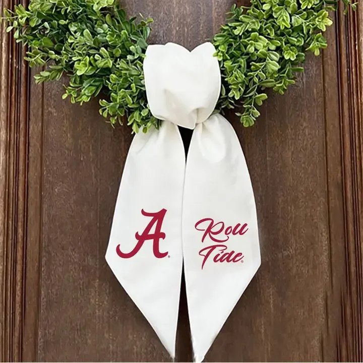 Alabama Embroidered Wreath Sash