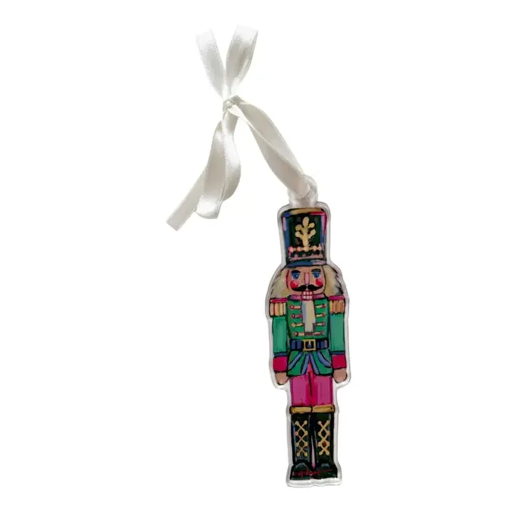 Nutcracker Green Acrylic Wreath Charm