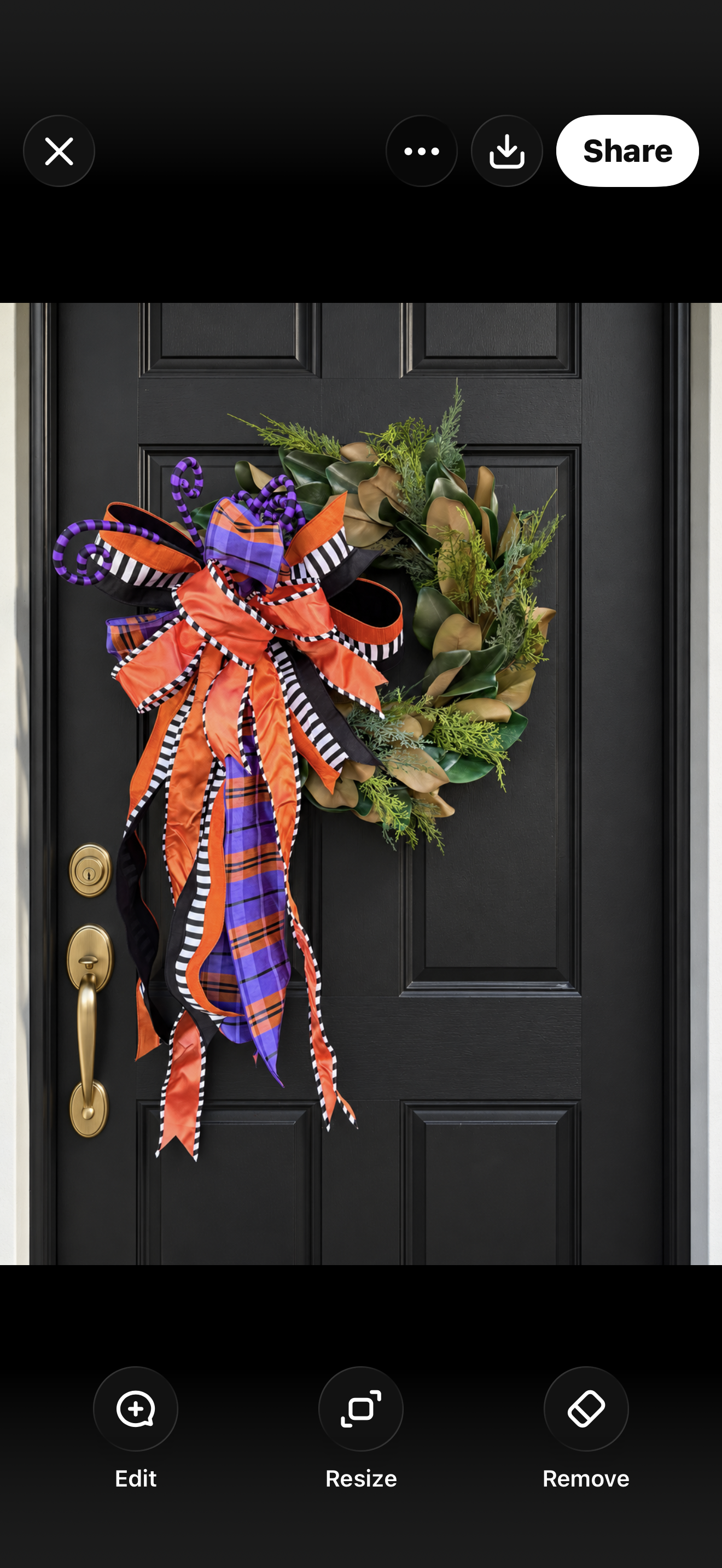 Halloween Plaid Bow With Purple Swirl Add On