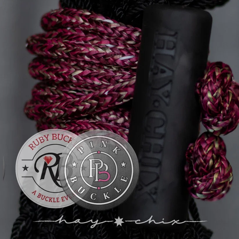 Pink & Ruby Buckle Hay Chix® Half Bale Net 1 3/4
