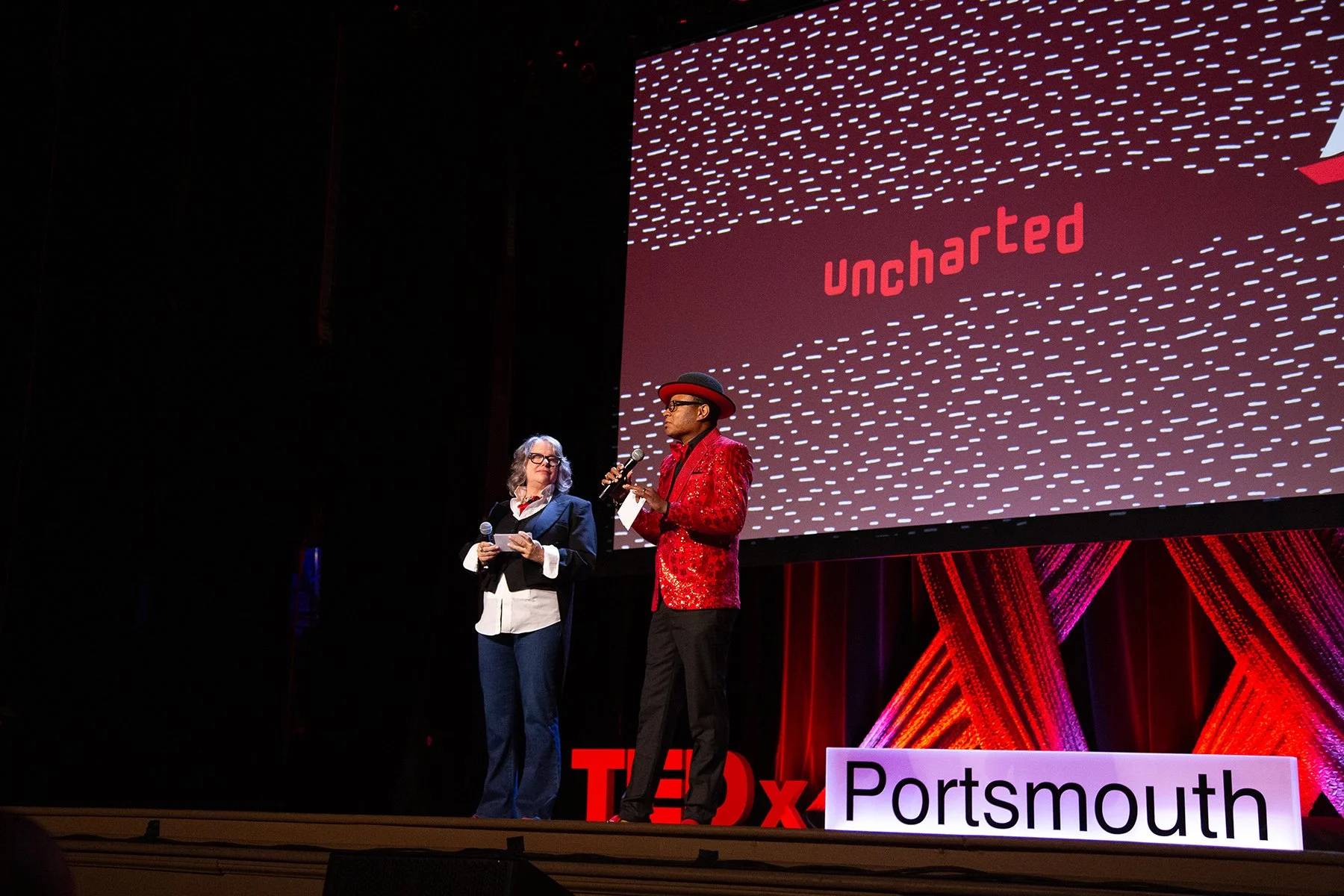 TEDxPortsmouth 2026: Hosts Mary Jo Brown & Lionel Loveless