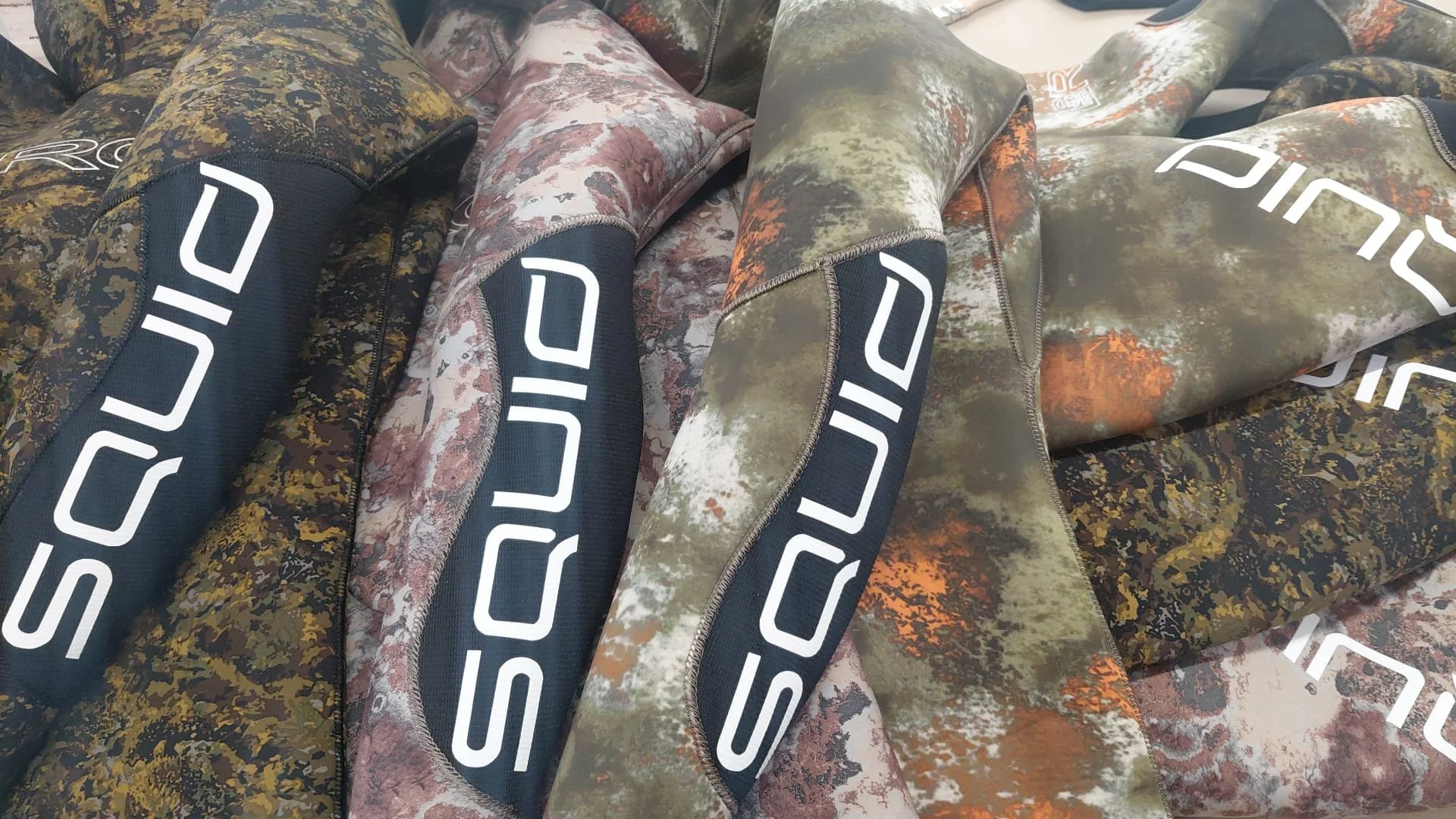 Best spearfishing wetsuits for the UK? Warmest spearfishing wetsuits. Tailored fitted spearfishing wetsuits. Leroi Squid wetsuits. Polosub wetsuits. Pissette for wetsuit. BEST camouflage wetsuit UK.