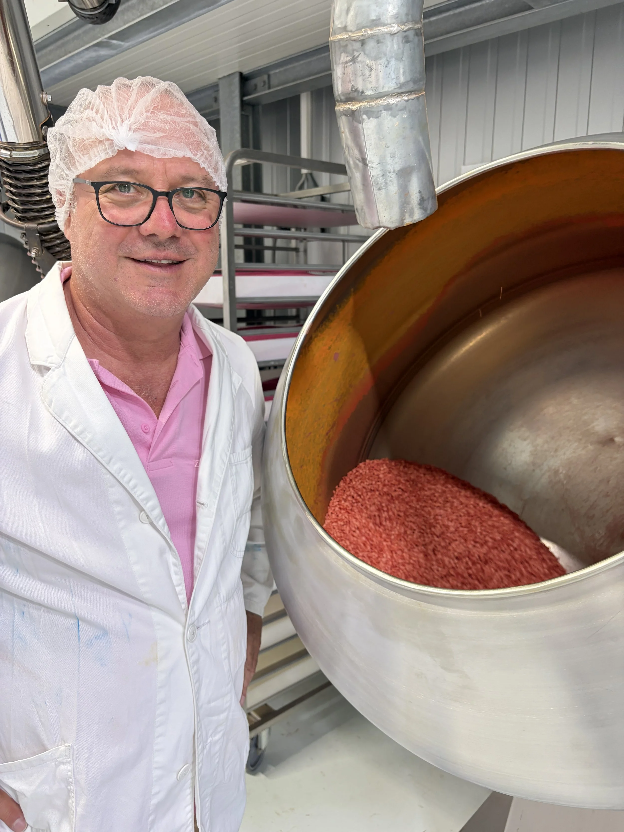 Peter Forsch, President of Zucceroo working in his Weselberg, Germany plant