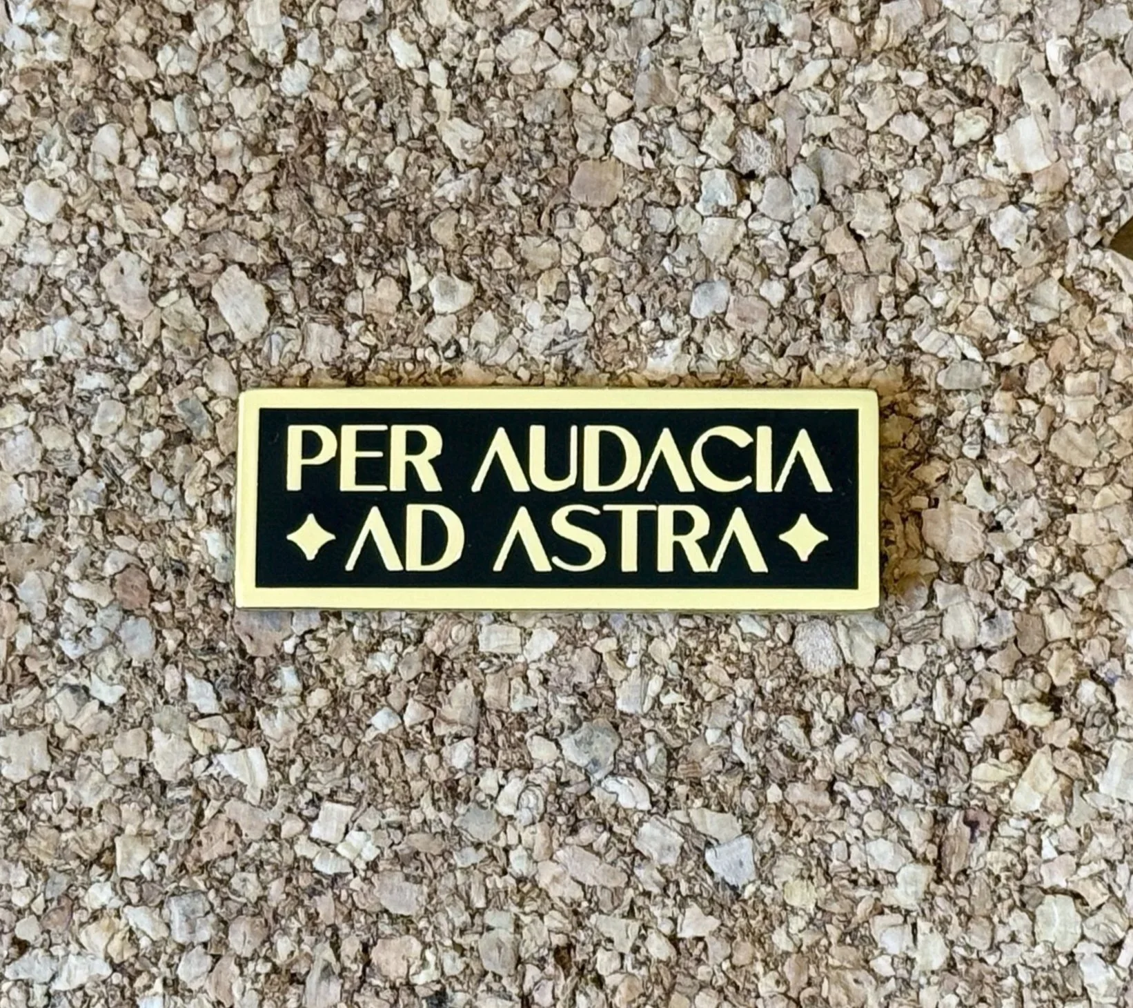 Per Audacia Ad Astra Enamel Pin