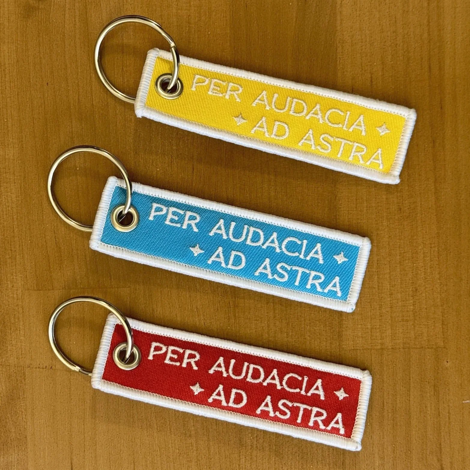 Per Audacia Ad Astra Class Keychain Tags (3 Variants)