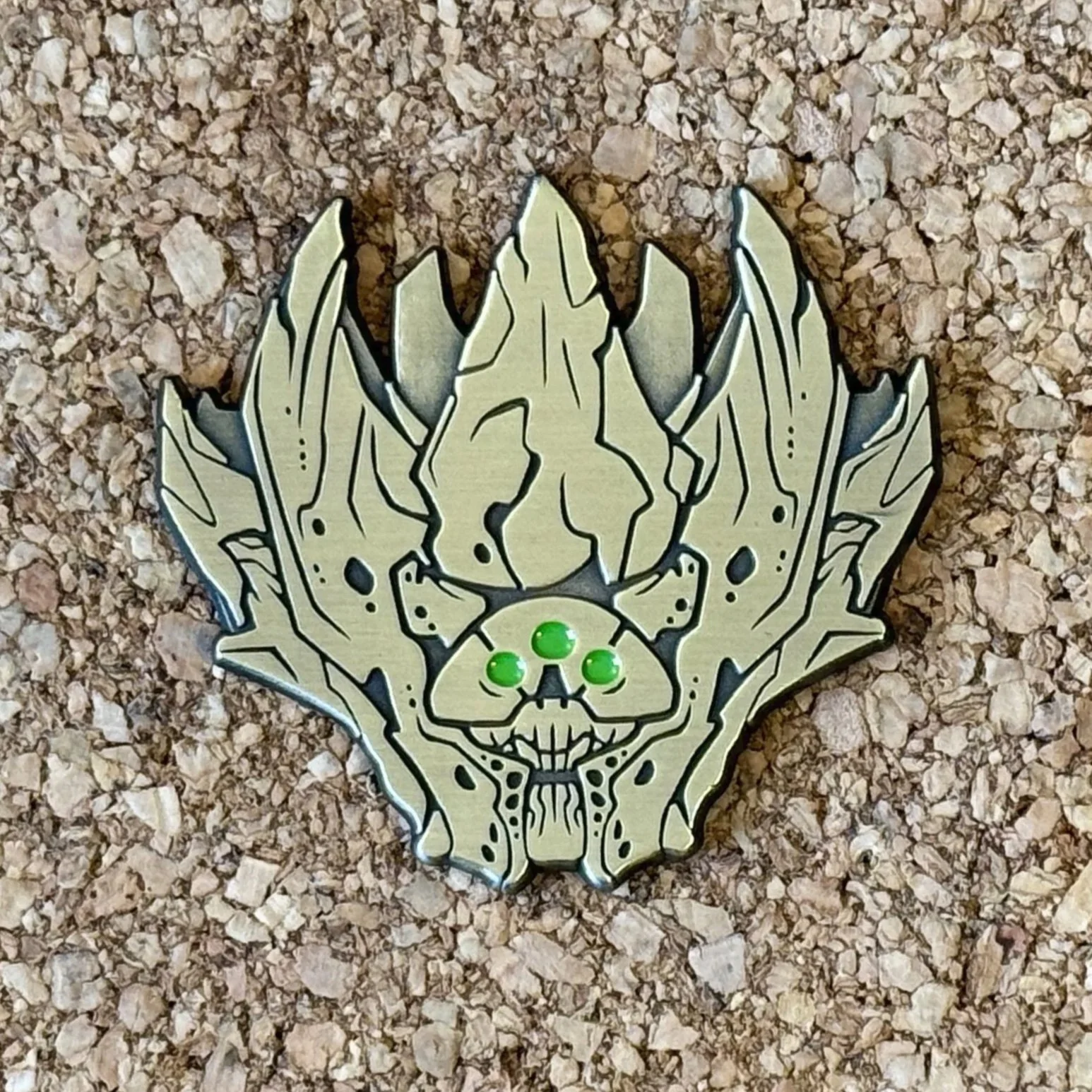 Crota Enamel Pin (Green Eyes)