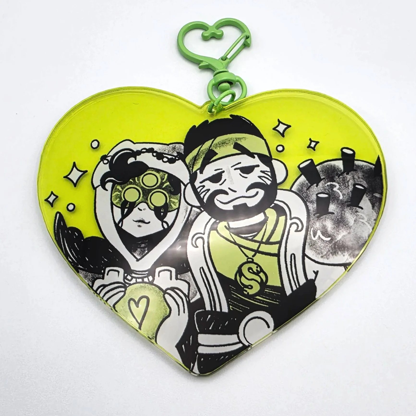CRB Drifteris 4ever F*ckyou Acrylic Heart Keychain
