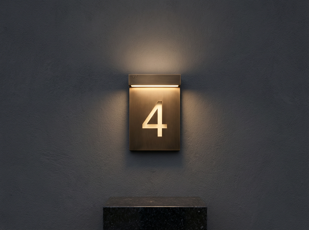 Illuminated Address Sign