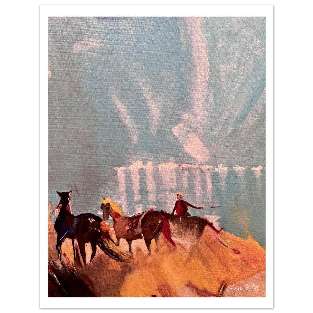 Hind's Feet Passage - Whimsical Horse Fine Art Print