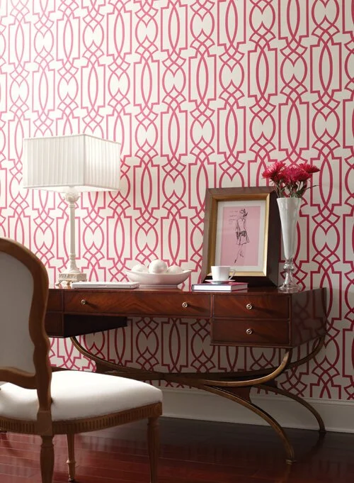 Current Obsession: Pink Wallcoverings...
