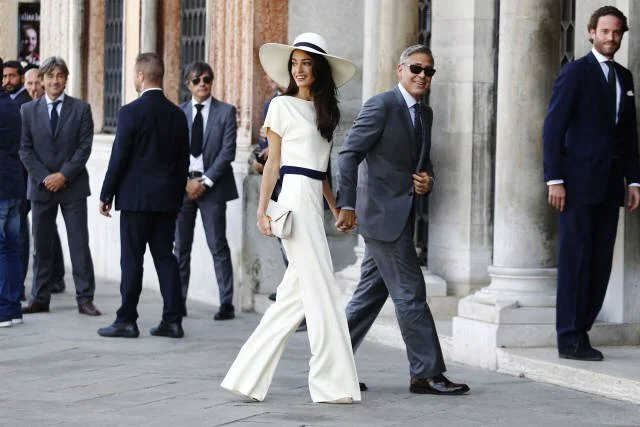 Icons: Amal's Pitch Perfect Venice Wedding Wardrobe...