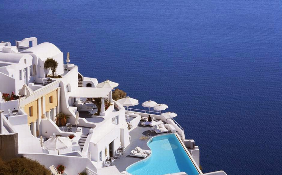 Infinity Pool at Katikies Hotel, Santorini, Greece