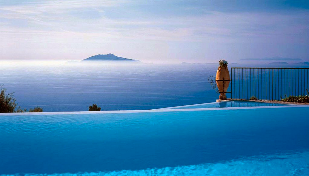 Infinity Pool at Caesar Augustus Hotel Italy
