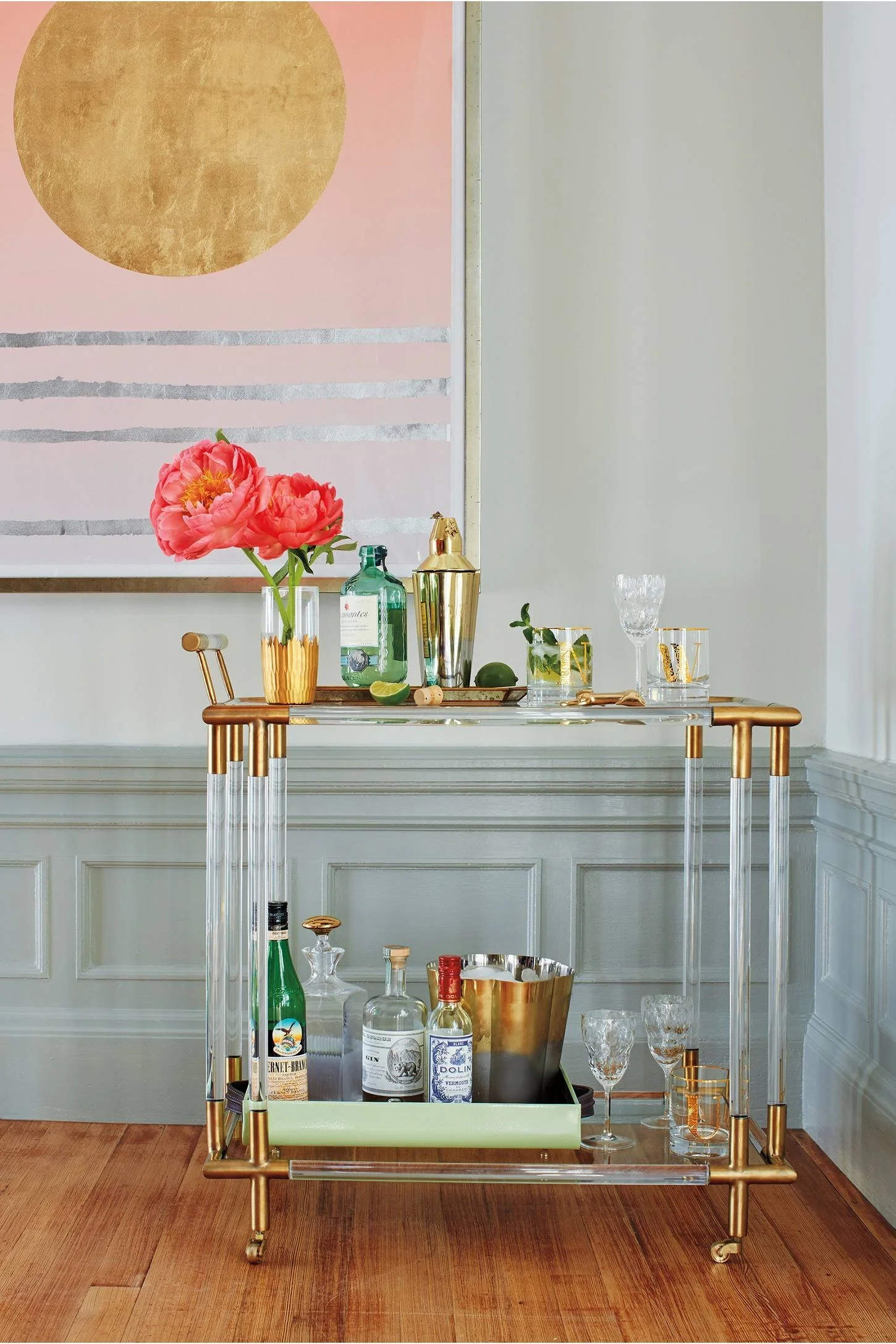 Coveted Pieces: The Perfect Lucite Bar Cart...