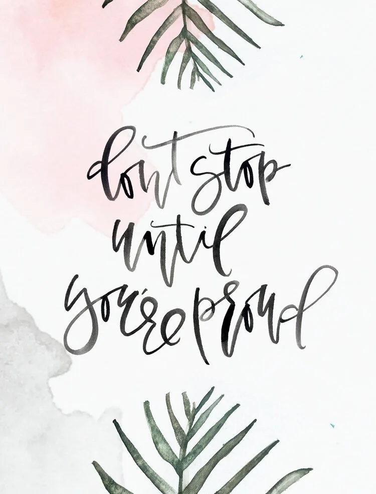 Musings: On Being Proud of Yourself...