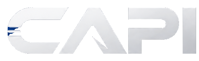 Logo de l'Agence CAPI en blanc