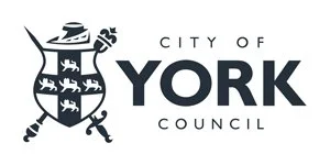 Logo of the City of York Council featuring a shield with various symbols and a crown, and the words 'City of York Council'.