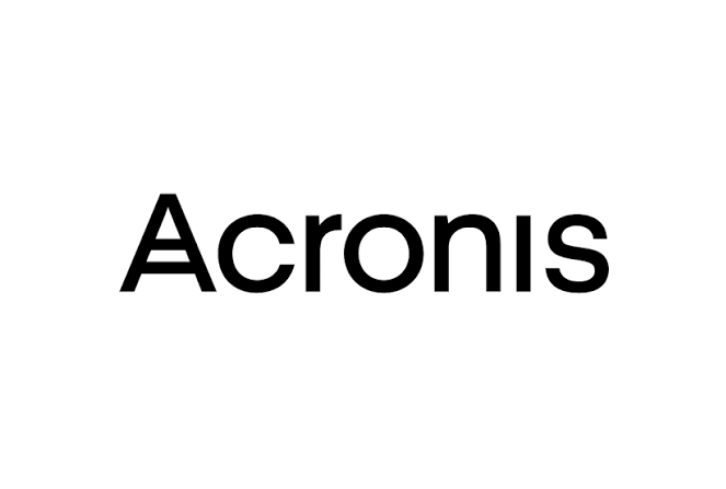 Acronis logo in black text on a white background.